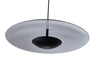 Pendant Light Satin Black/Satin White, Metal and Acrylic, Ø45 cm – Luma