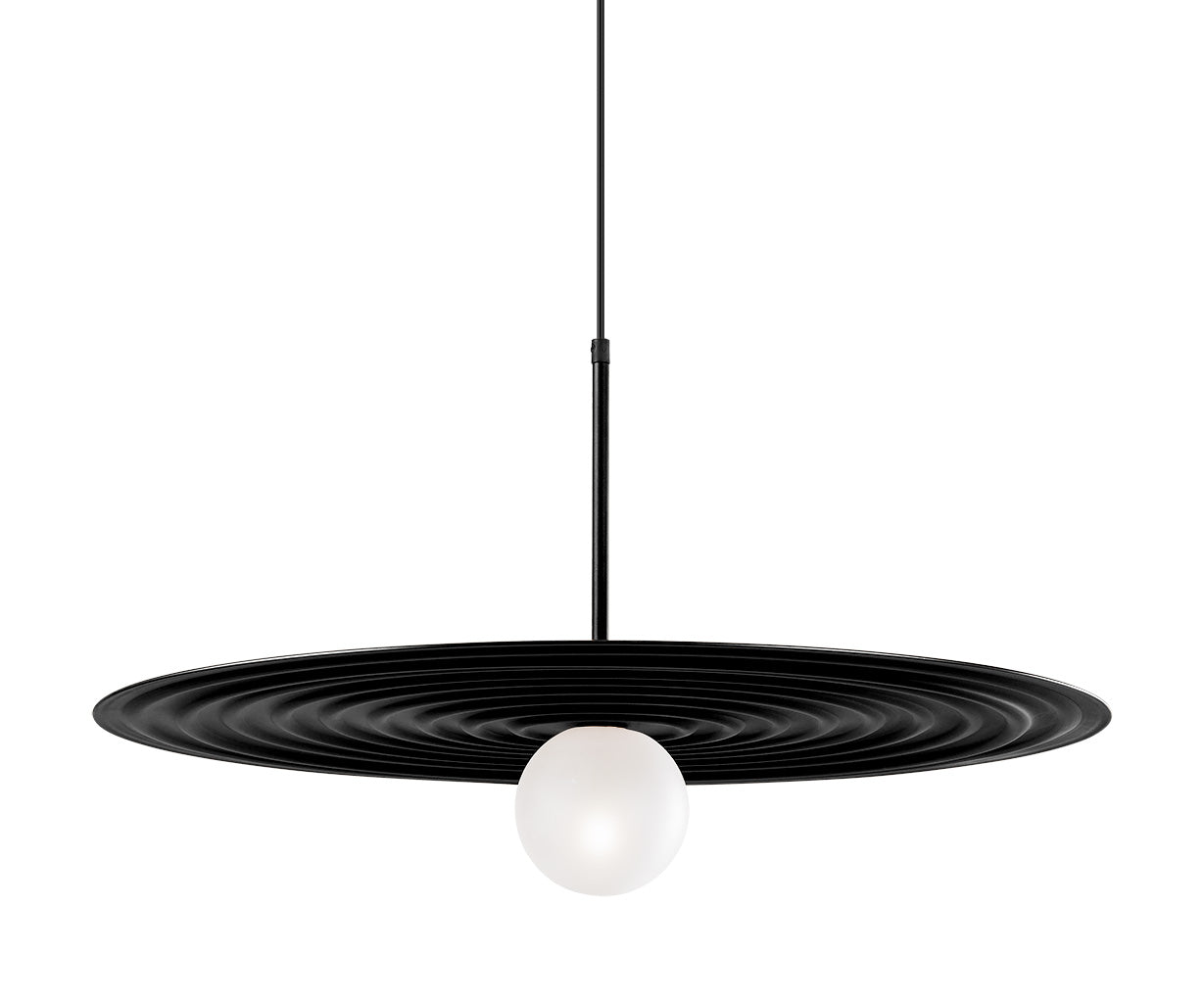 Pendant Light D: 50 cm, Black – Luma