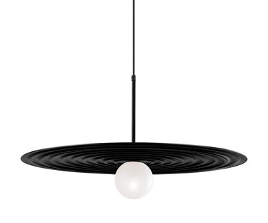 Pendant Light D: 50 cm, Black – Luma
