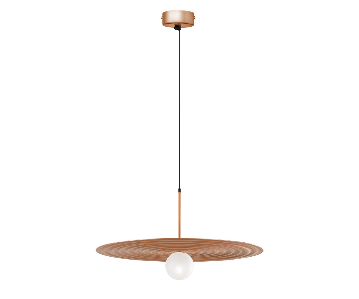 Pendant Light D: 50 cm, Black – Luma