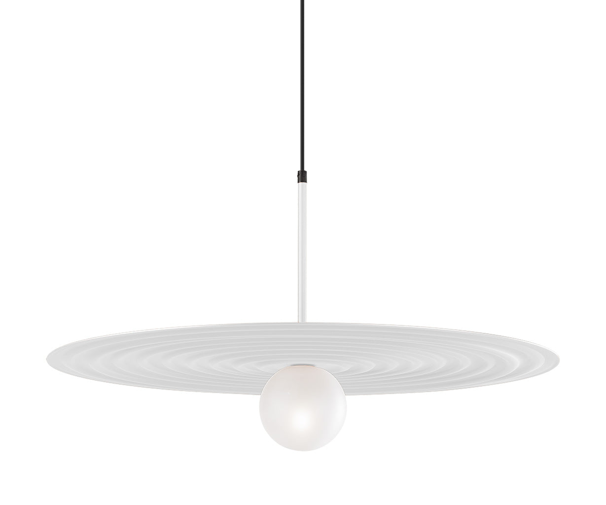 Pendant Light D: 50 cm, Black – Luma