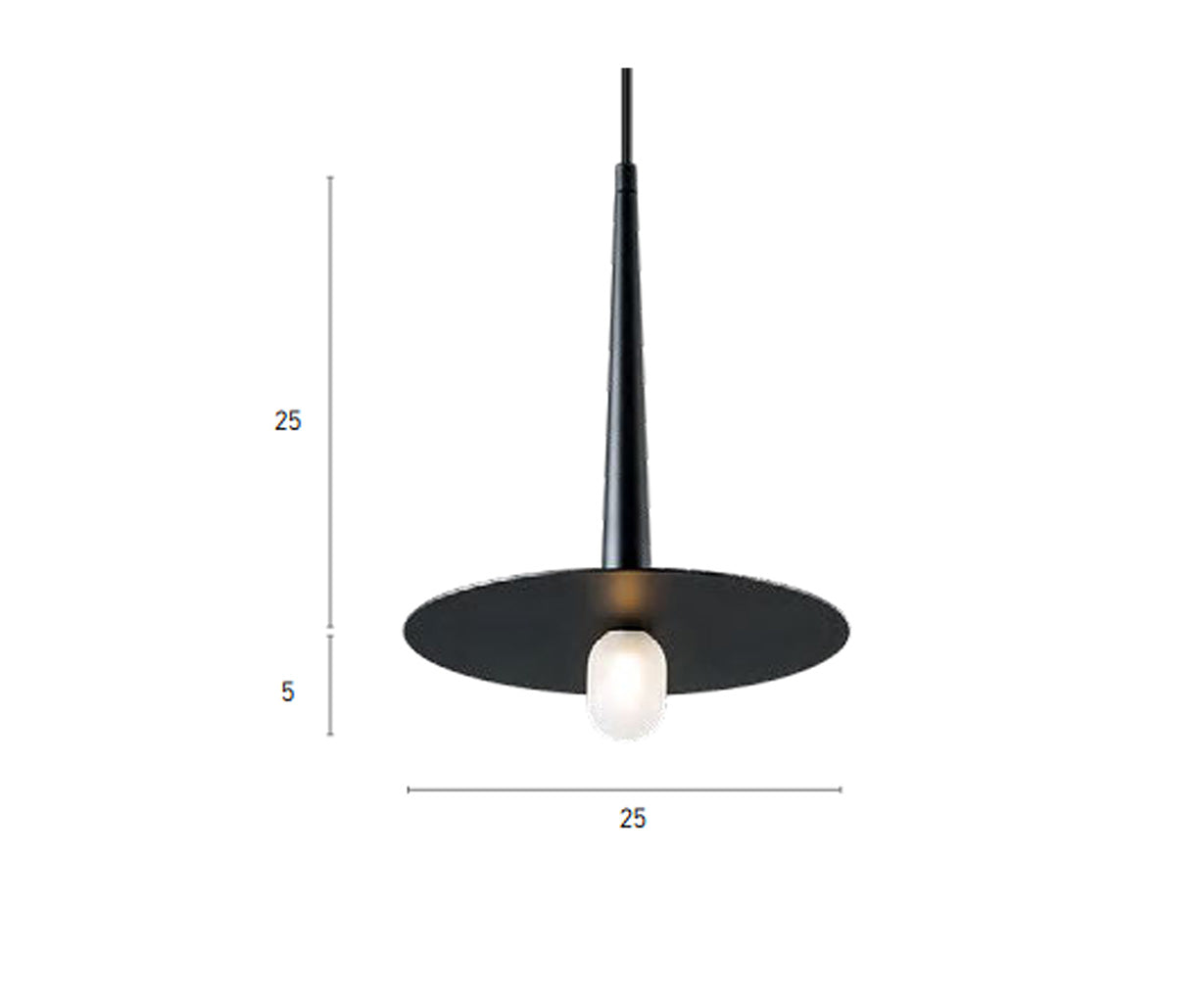 Pendant Light Metal, Ø25 cm – Luma