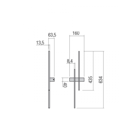 LED Modern Wall Lamp  TANGENT REDO