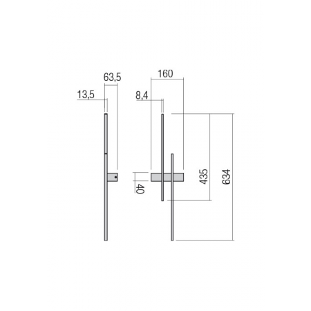 LED Modern Wall Lamp  TANGENT REDO