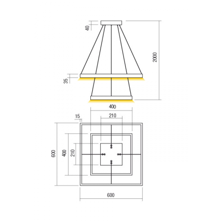 LED Modern Pendant Lamp FEBE REDO