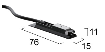 Slim Magnetic Track Rail 48V with Εnd Caps and Cover VIOKEF