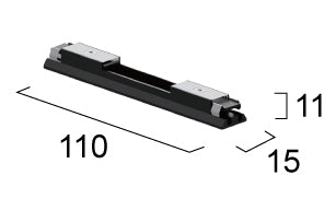 Slim Magnetic Track Rail 48V with Εnd Caps and Cover VIOKEF