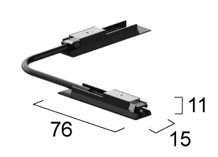 Slim Magnetic Track Rail 48V with Εnd Caps and Cover VIOKEF