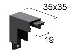 Slim Magnetic Track Rail 48V with Εnd Caps and Cover VIOKEF