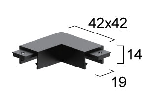 Slim Magnetic Track Rail 48V with Εnd Caps and Cover VIOKEF