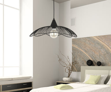 Pendant Light Black, Metal, Ø45 cm – Luma