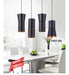 Pendant Light Black outside, Gold inside, Aluminium, Ø14 cm – Luma