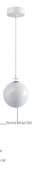 LED Modern Pendant Lamp IP44 BILIA REDO