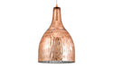 Pendant Light Coper outside / Chrome inside, Glass, Ø25 cm – Luma