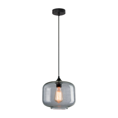 Pendant Light PENDANT LAMP E27 MAX 40W GLASS SMOKED GREY – Zambelis
