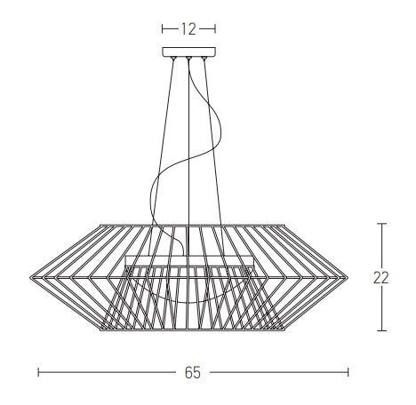 Modern Pendant Lamp   3xE27 ZAMBELIS