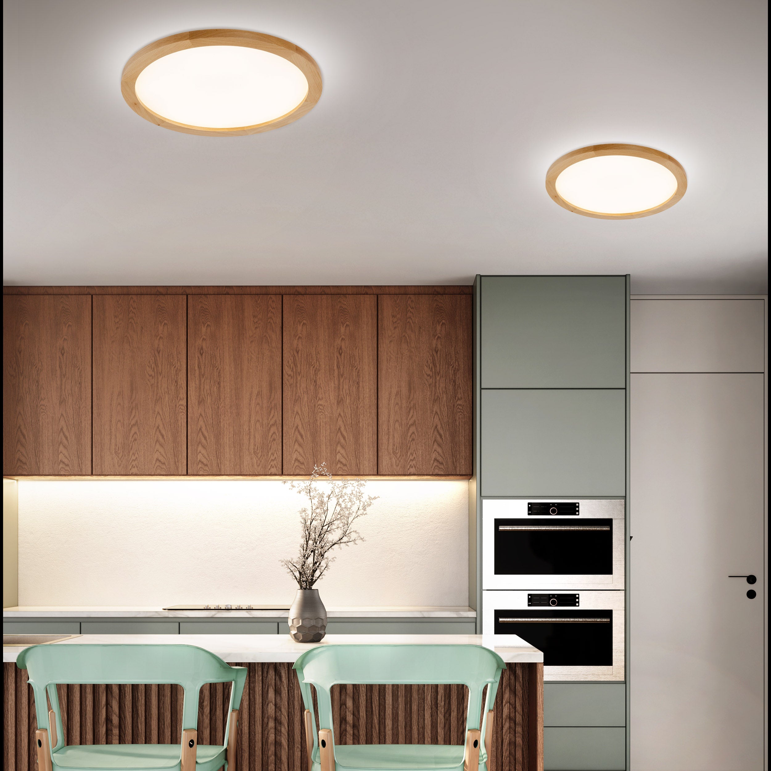 Modern Ceiling Lamp AQUA WOOD TK LIGHTING