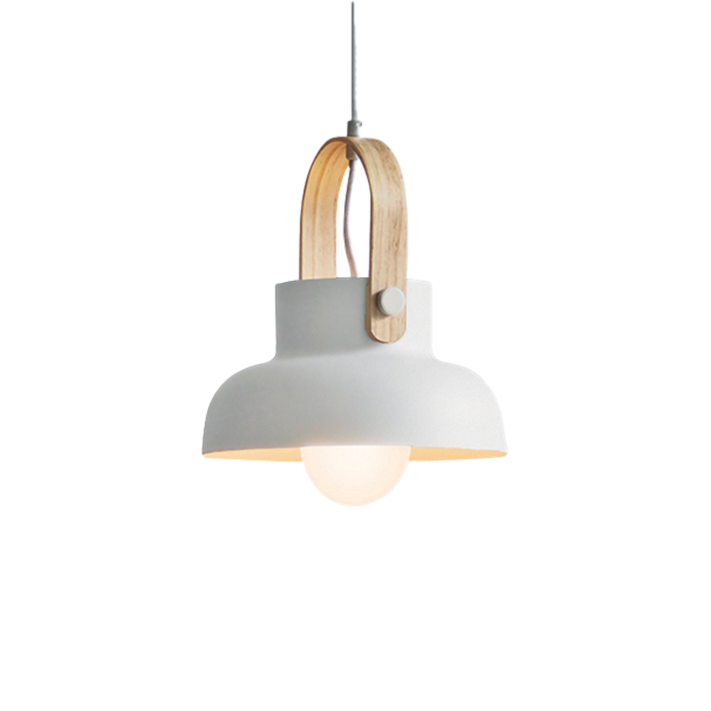 Pendant Light PENDANT LAMP E27 MAX 40W METAL WHITE – Zambelis