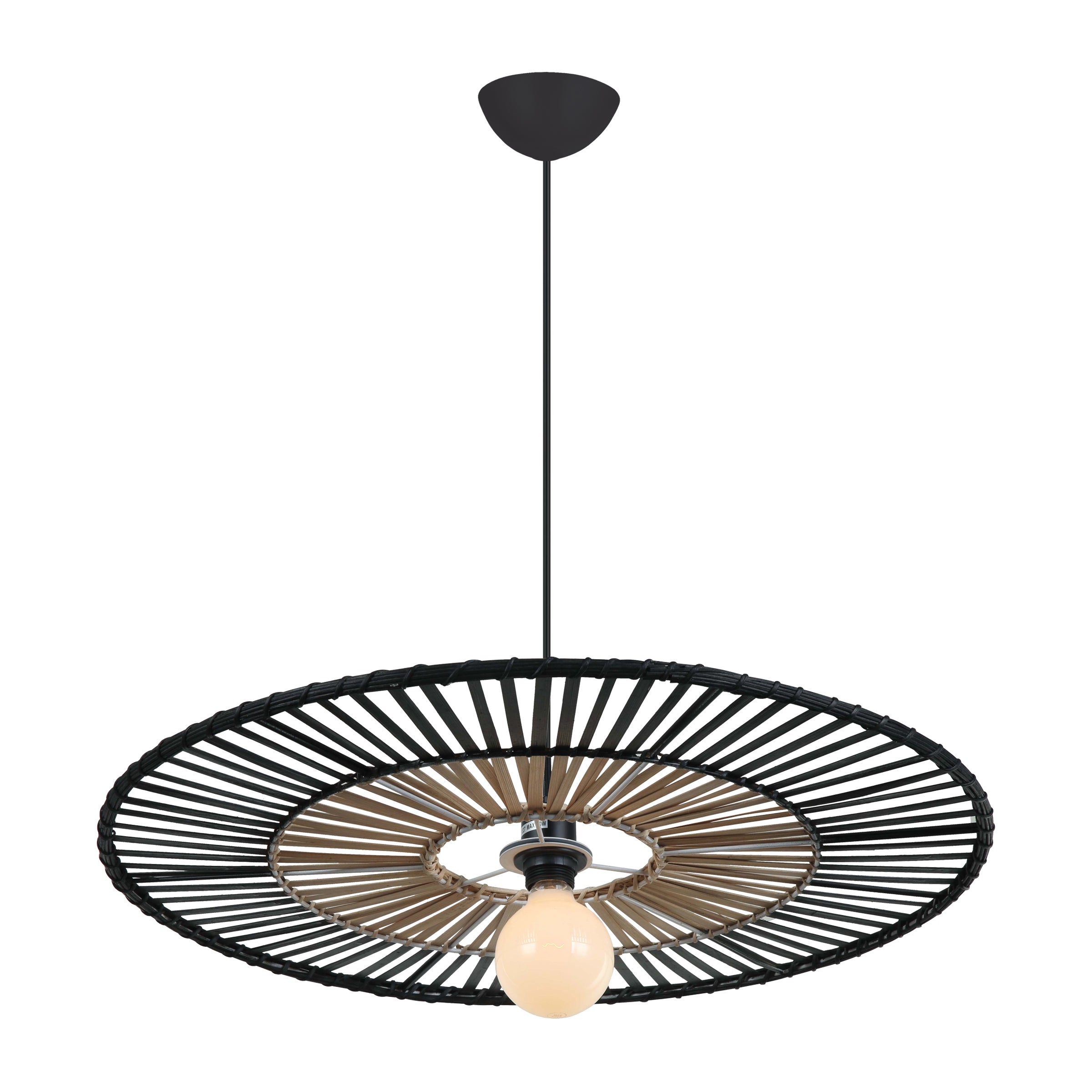 Pendant Light PENDANT LAMP E27 MAX 40W BLACK BAMBOO – Zambelis
