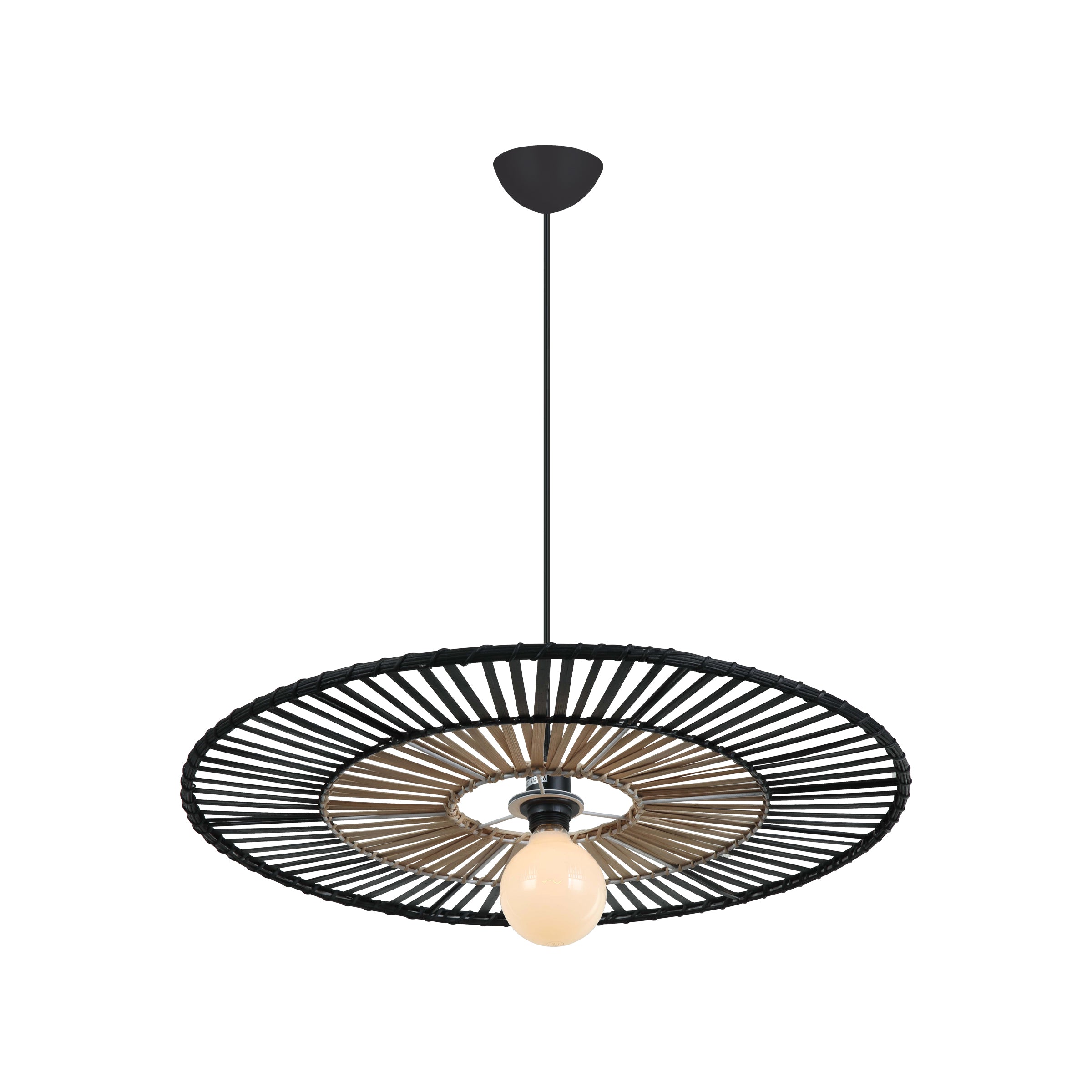 Pendant Light PENDANT LAMP E27 MAX 40W BLACK BAMBOO – Zambelis