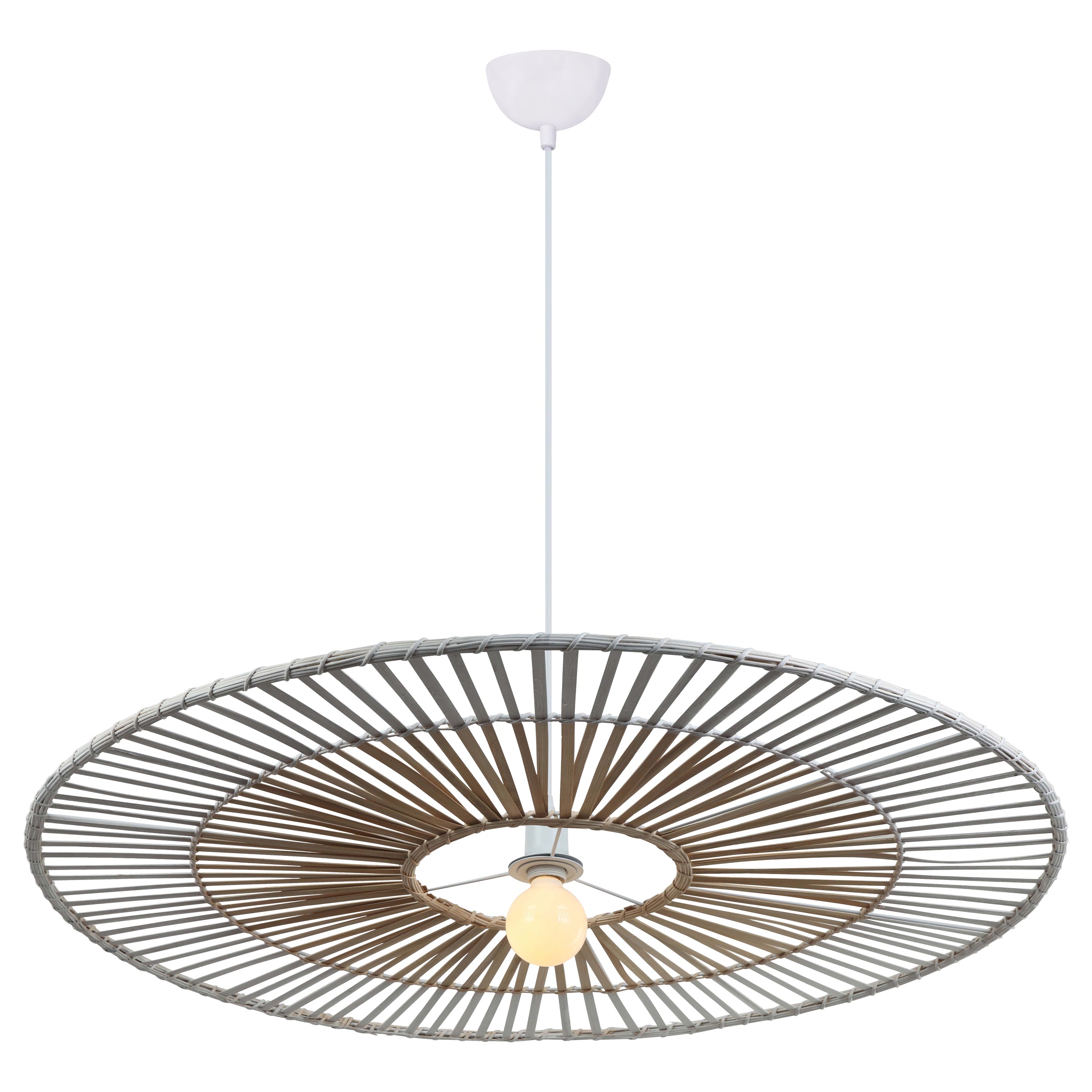 Pendant Light PENDANT LAMP E27 MAX 40W WHITE BAMBOO – Zambelis