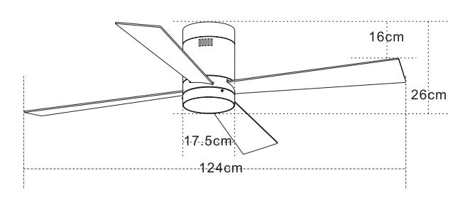 LED Modern CEILING FAN  ZAMBELIS