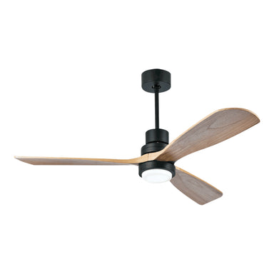 Pendant Light PENDANT FAN BLACK NATURAL WOOD LED 15W – Zambelis