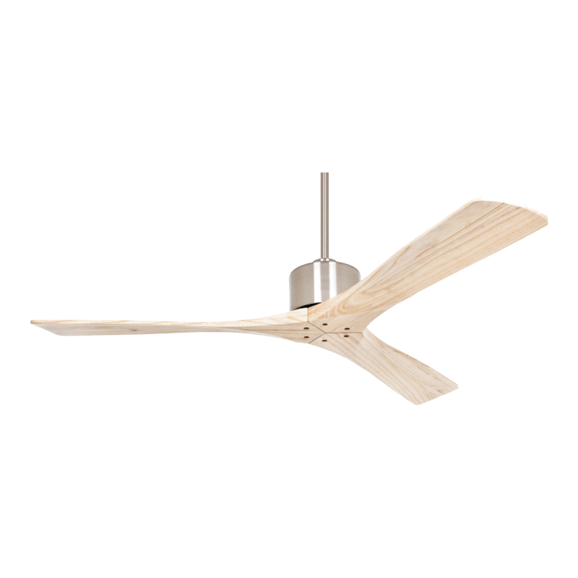 Pendant Light PENDANT FAN CHROME NATURAL WOOD WITHOUT LAMP – Zambelis