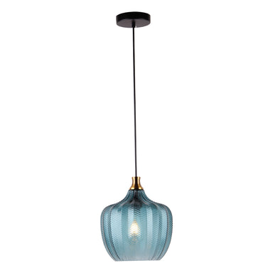 Pendant Light PENDANT LAMP E27 MAX 40W GLASS INK BLUE – Zambelis