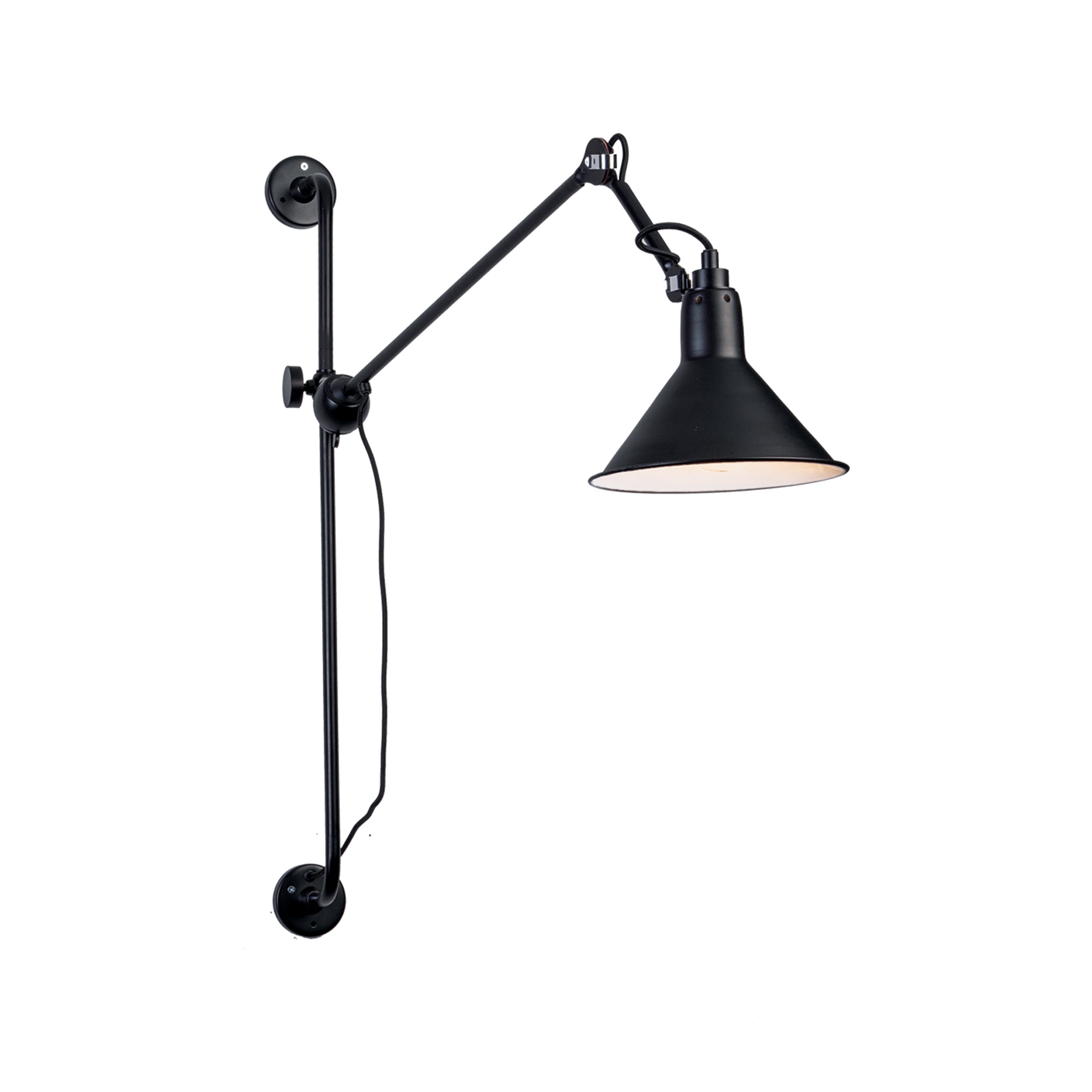 Light Fixture SCONCE LAMP E27 MAX 40W METAL BLACK-WHITE – Zambelis