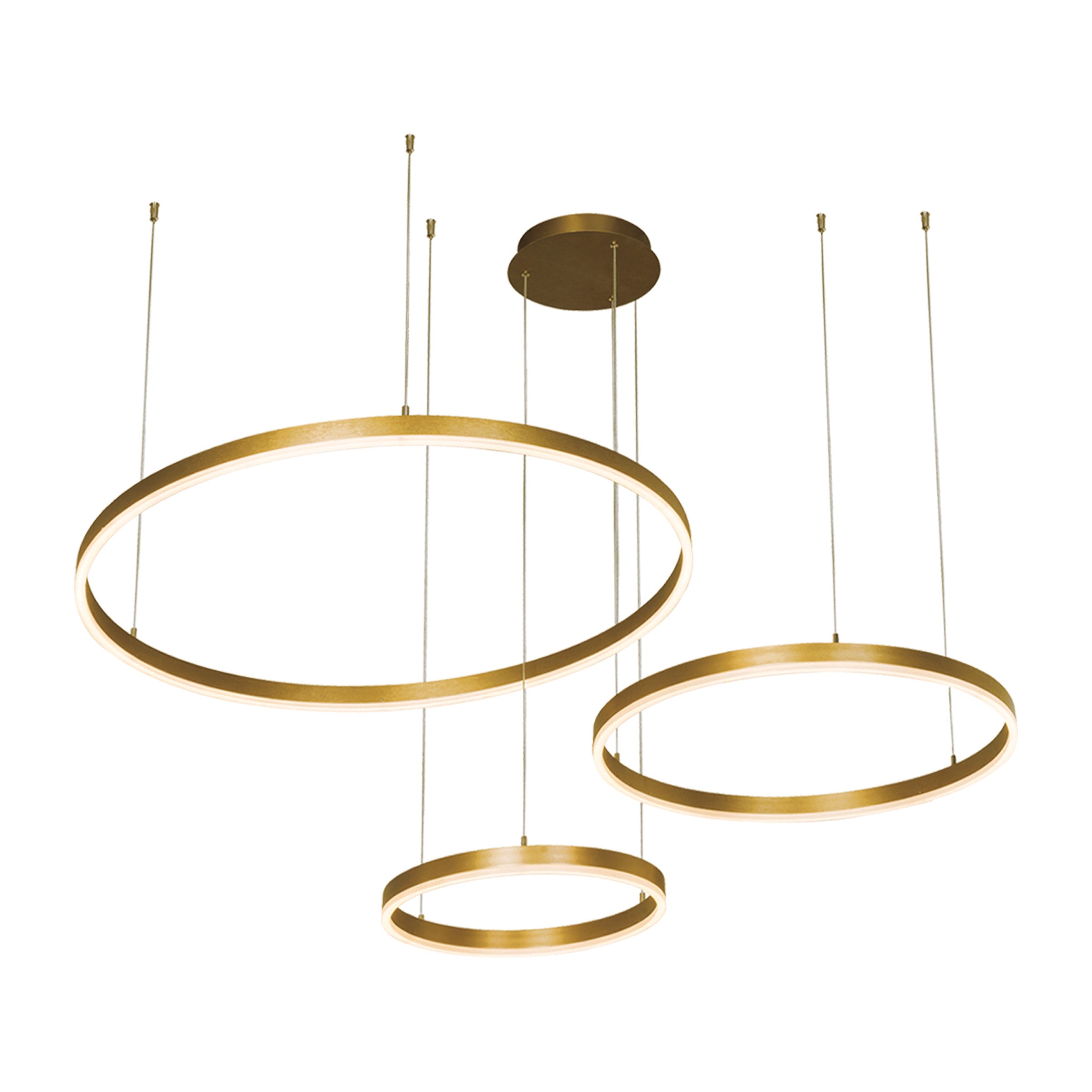 Pendant Light PENDANT LIGHT LED 126W 3000K BRUSHED GOLD – Zambelis