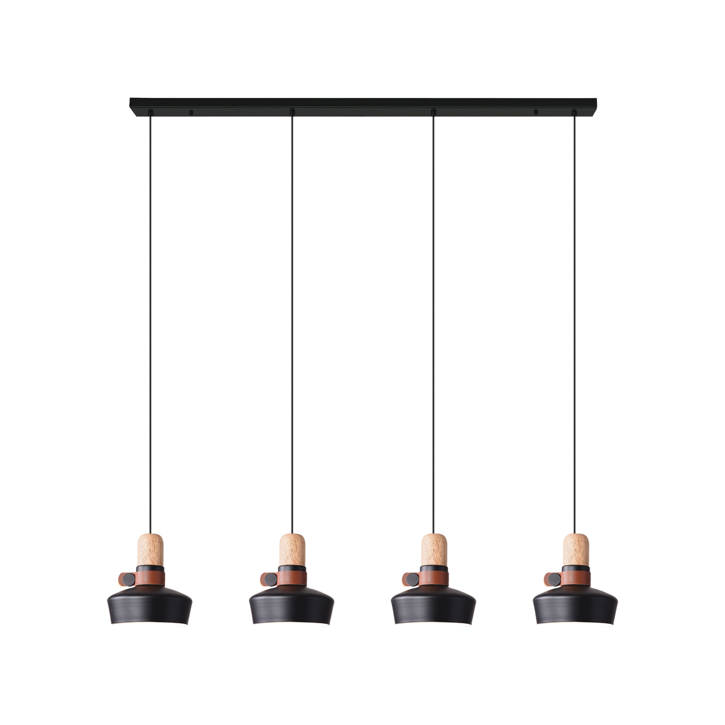 Pendant Light PENDANT LAMP 4XE27 MAX 40W BLACK – Zambelis