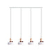 Pendant Light PENDANT LAMP 4XE27 MAX 40W WHITE – Zambelis