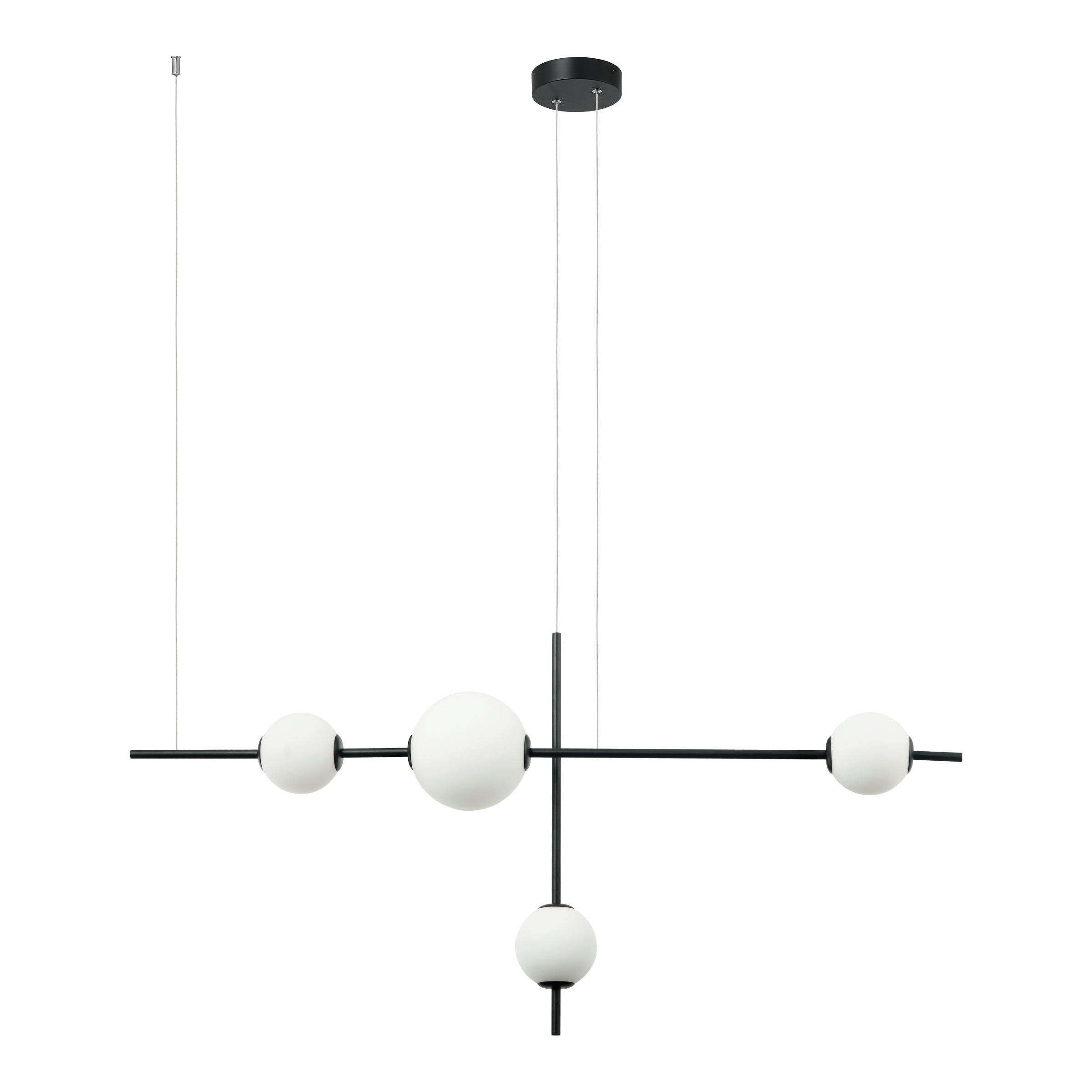 Pendant Light PENDANT LIGHT LED 19W 3000K METAL GLASS BLACK – Zambelis