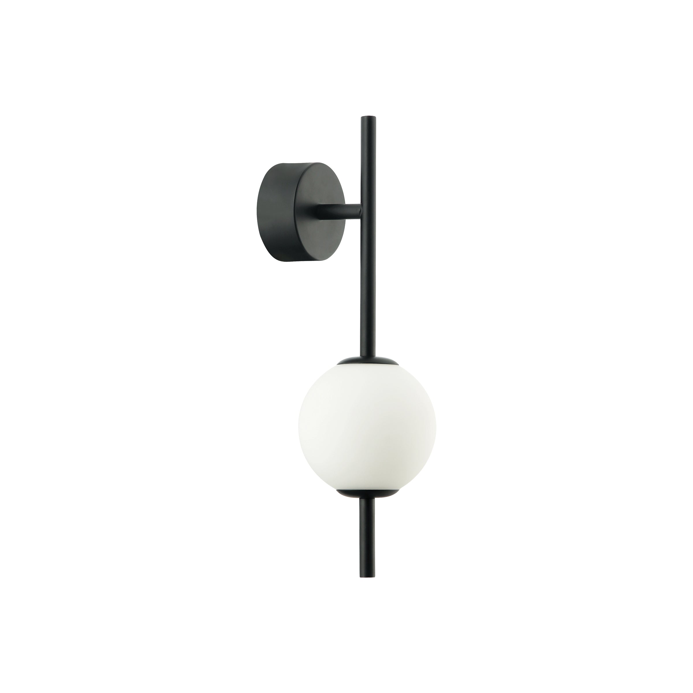 Light Fixture SCONCE LIGHT LED 7W 3000K METAL GLASS BLACK – Zambelis
