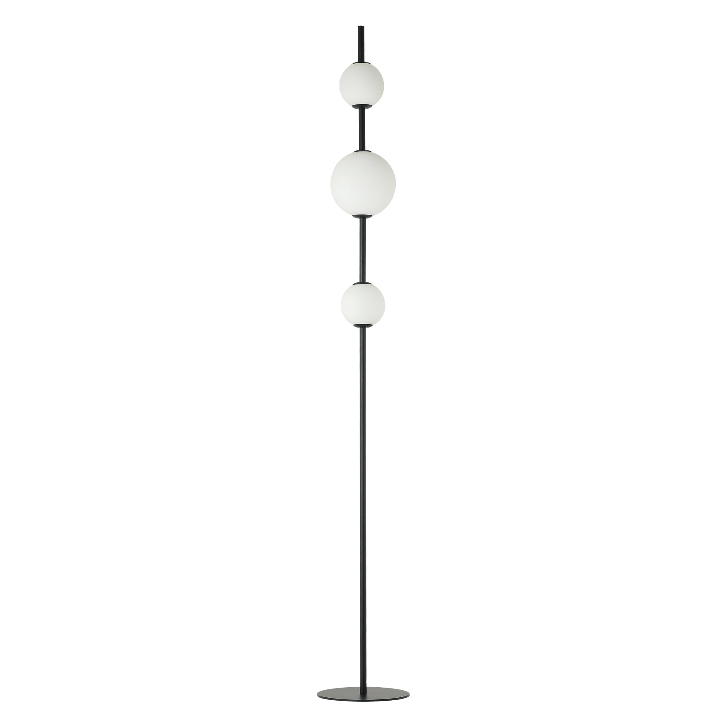 Floor Lamp FLOOR LIGHT LED 12W 3000K METAL GLASS BLACK – Zambelis