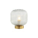 Table Lamp TABLE LAMP E27 MAX 25W GLASS TRANSPARENT BRASS – Zambelis