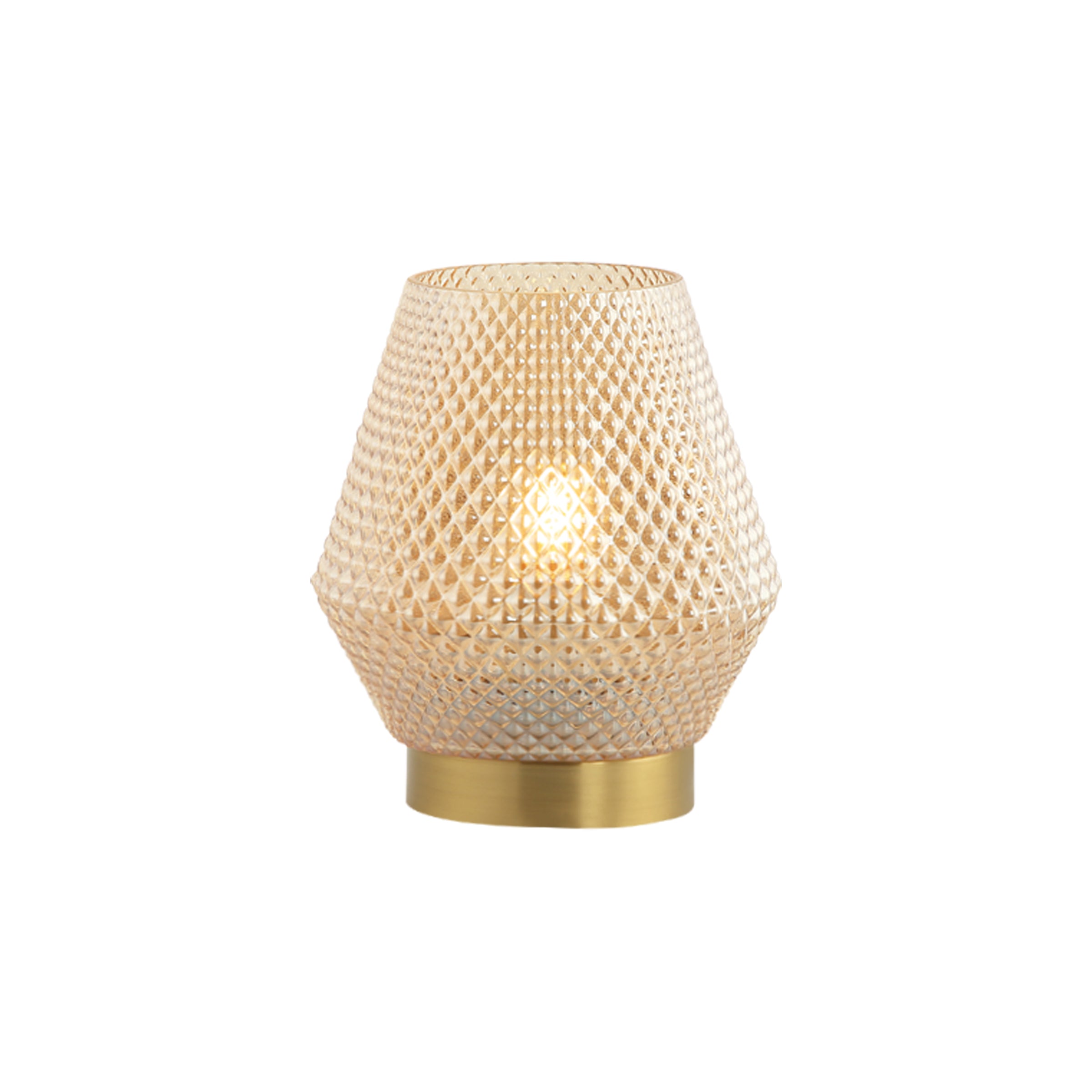 Table Lamp TABLE LAMP E27 MAX 25W GLASS TRANSPARENT BRASS – Zambelis