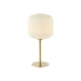 Table Lamp TABLE LAMP E27 MAX 25W METAL GLASS WHITE GOLD – Zambelis