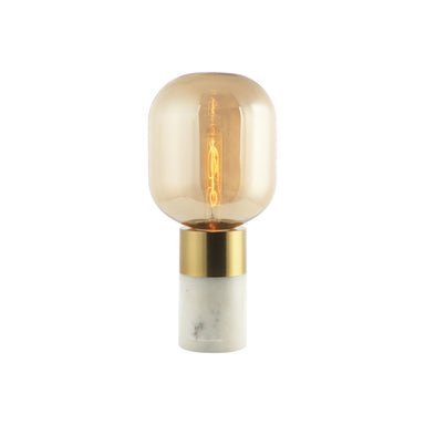 Table Lamp TABLE LAMP E27 MAX 25W METAL GLASS MARBLE BRASS – Zambelis