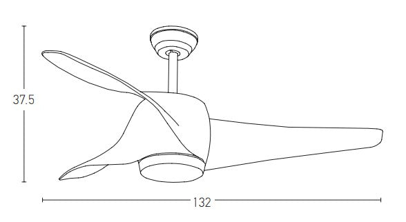 LED Modern CEILING FAN  ZAMBELIS