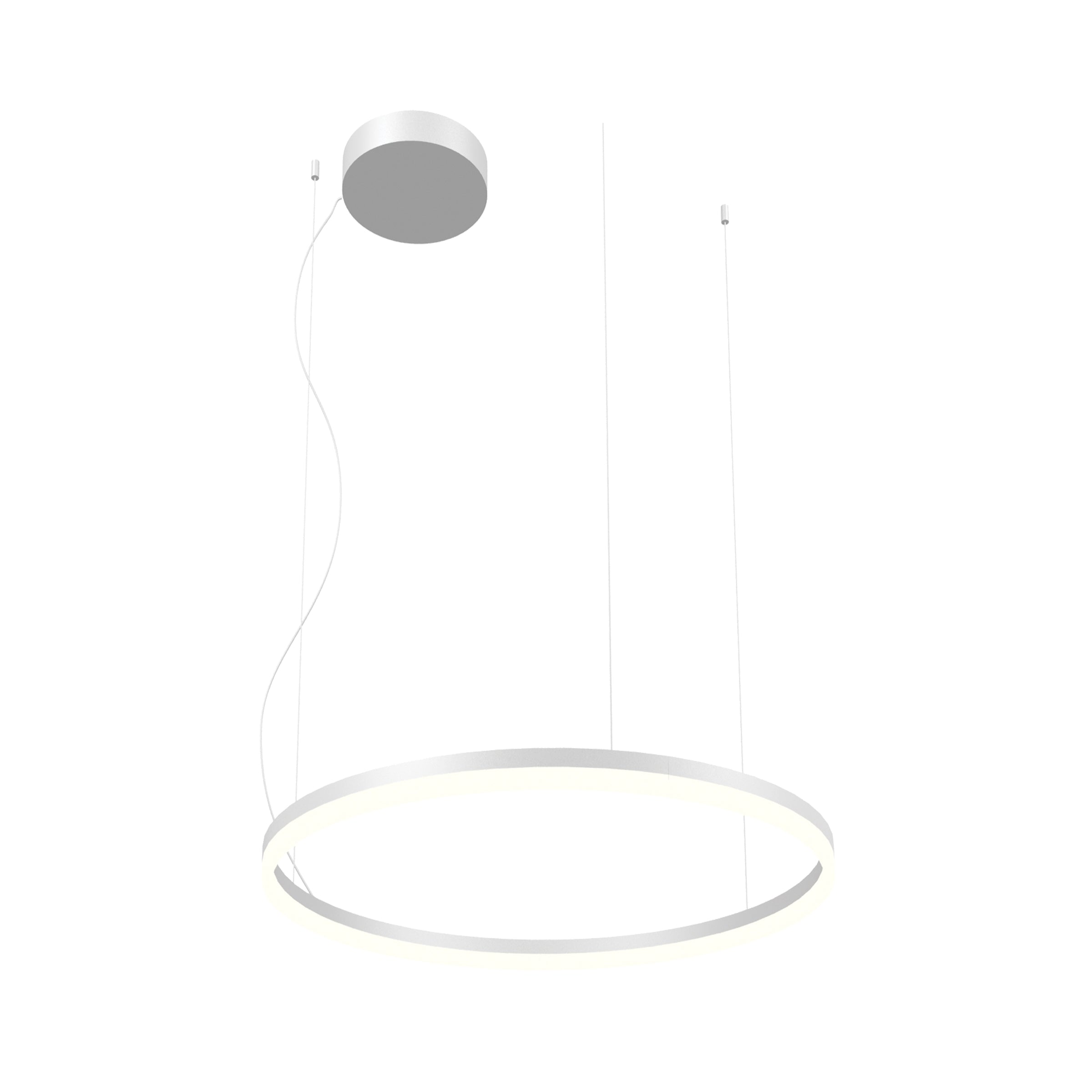 Pendant Light PENDANT LED LIGHT 43W 3000K ALUMINIUM WHITE – Zambelis
