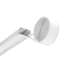 Light Fixture ALLUMINIUM PROFILE WITH OPAL DIFFUSER 2M + 2 END CUPS – Zambelis