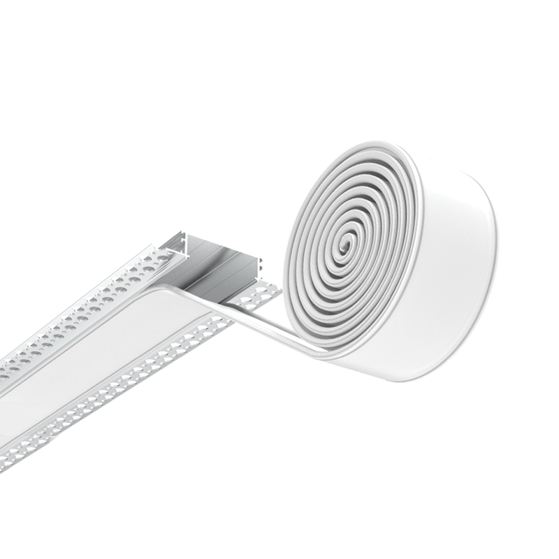 Light Fixture ALLUMINIUM PROFILE WITH OPAL DIFFUSER 2M + 2 END CUPS – Zambelis