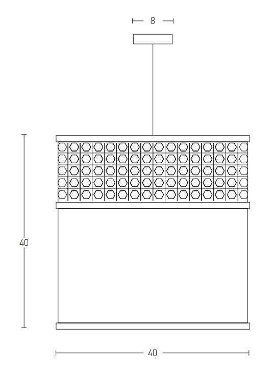 Pendant Bamboo-Rattan Lamp  ZAMBELIS