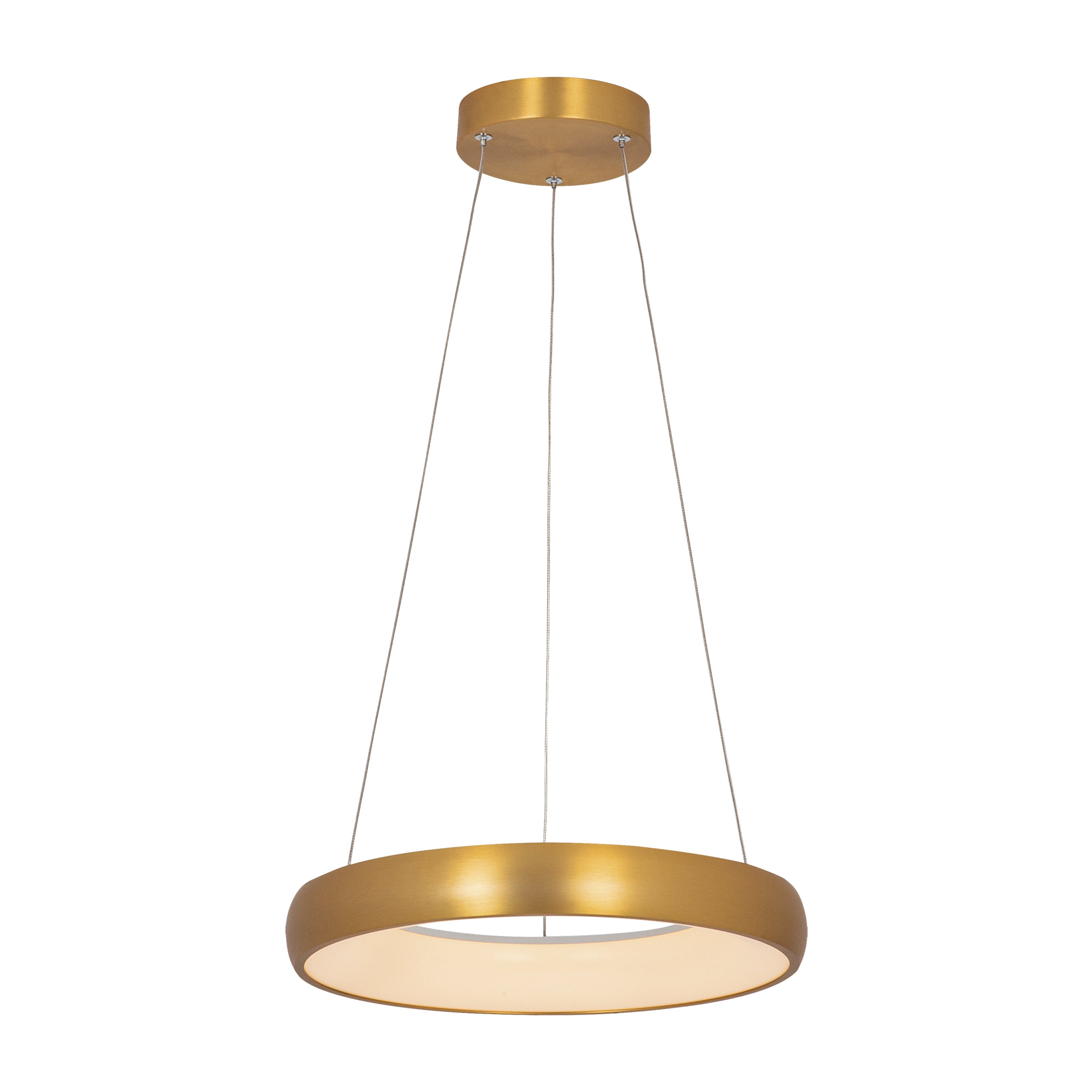 Pendant Light PENDANT LED LIGHT 32W 3000K ALUMINIUM BRUSHED GOLD – Zambelis