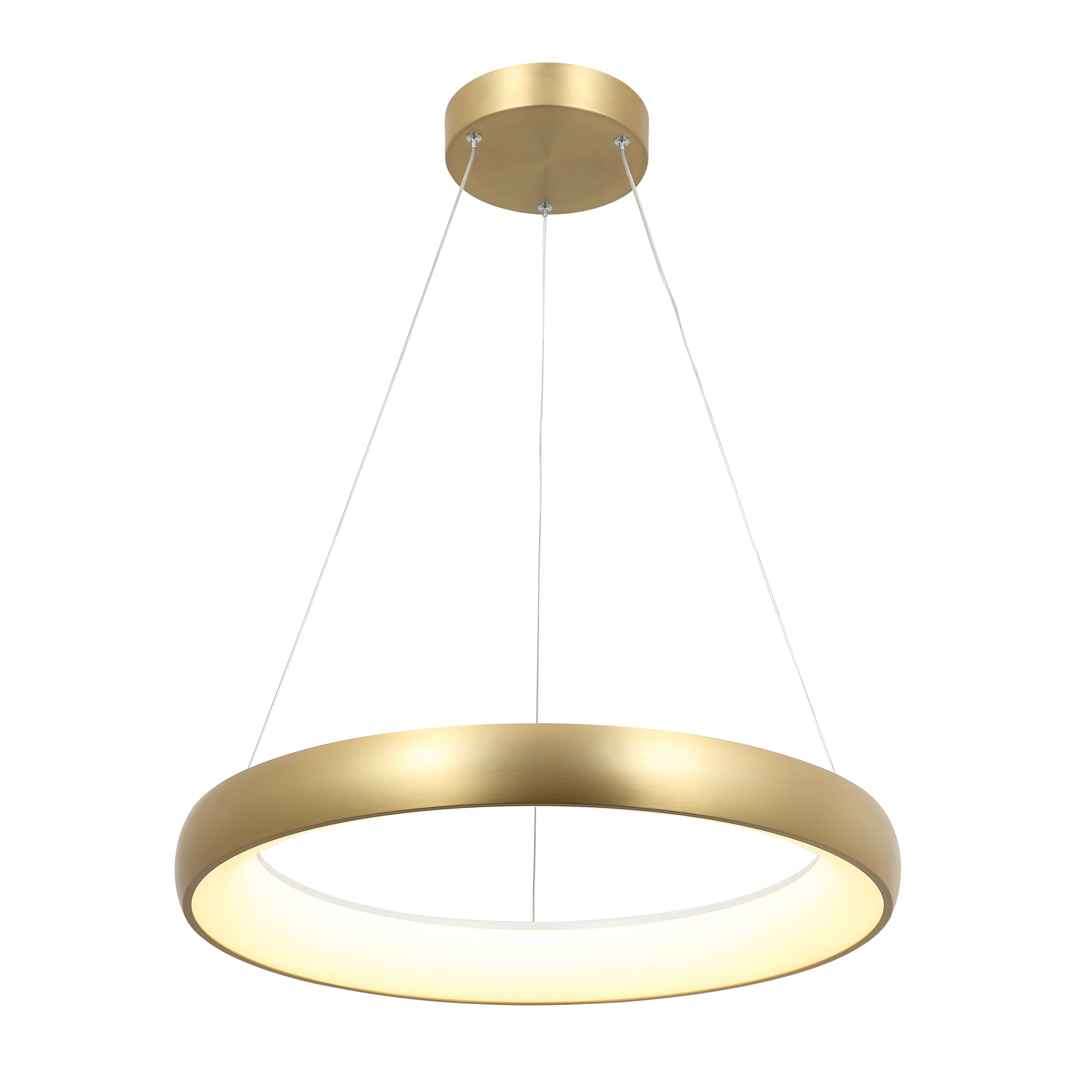 Pendant Light PENDANT LED LIGHT 50W 3000K ALUMINΙUM BRUSHED GOLD – Zambelis