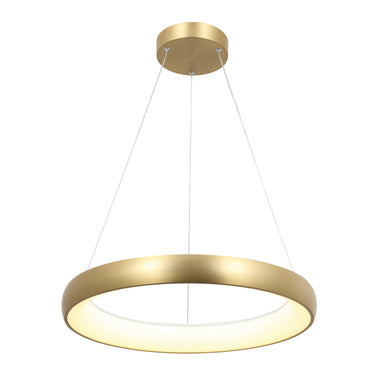 Pendant Light PENDANT LED LIGHT 50W 3000K ALUMINΙUM BRUSHED GOLD – Zambelis