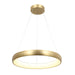 Pendant Light PENDANT LED LIGHT 50W 3000K ALUMINΙUM BRUSHED GOLD – Zambelis