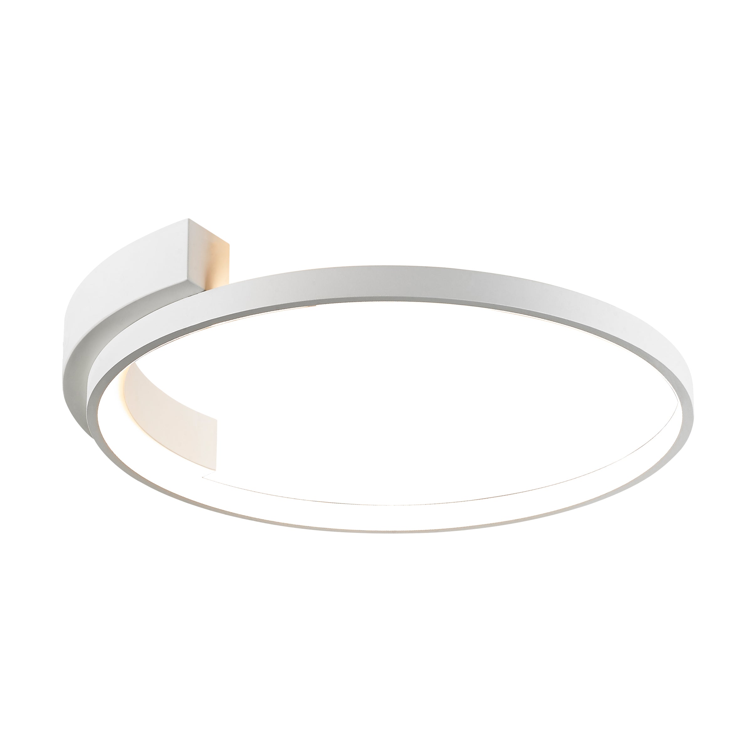 Ceiling Light CEILING LED LIGHT 39W 3000K ALUMINIUM & SILICON WHITE – Zambelis